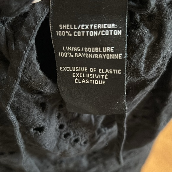 7 For All Mankind black eyelet mini dress. - Picture 9 of 9